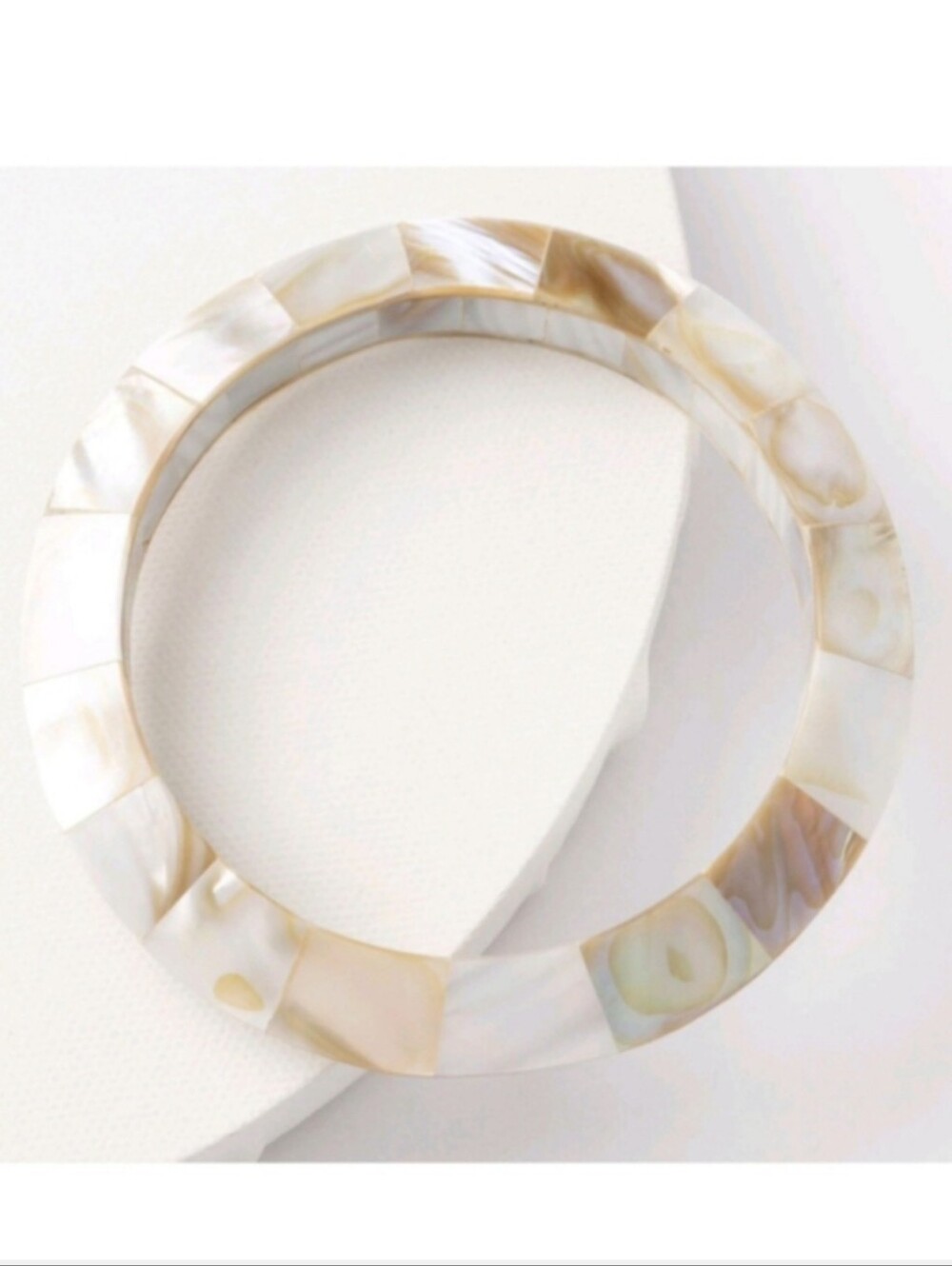 Plunder Design Fashion Trendy Jewelry Taya Natural Shell Bangle Cuff Bracelet